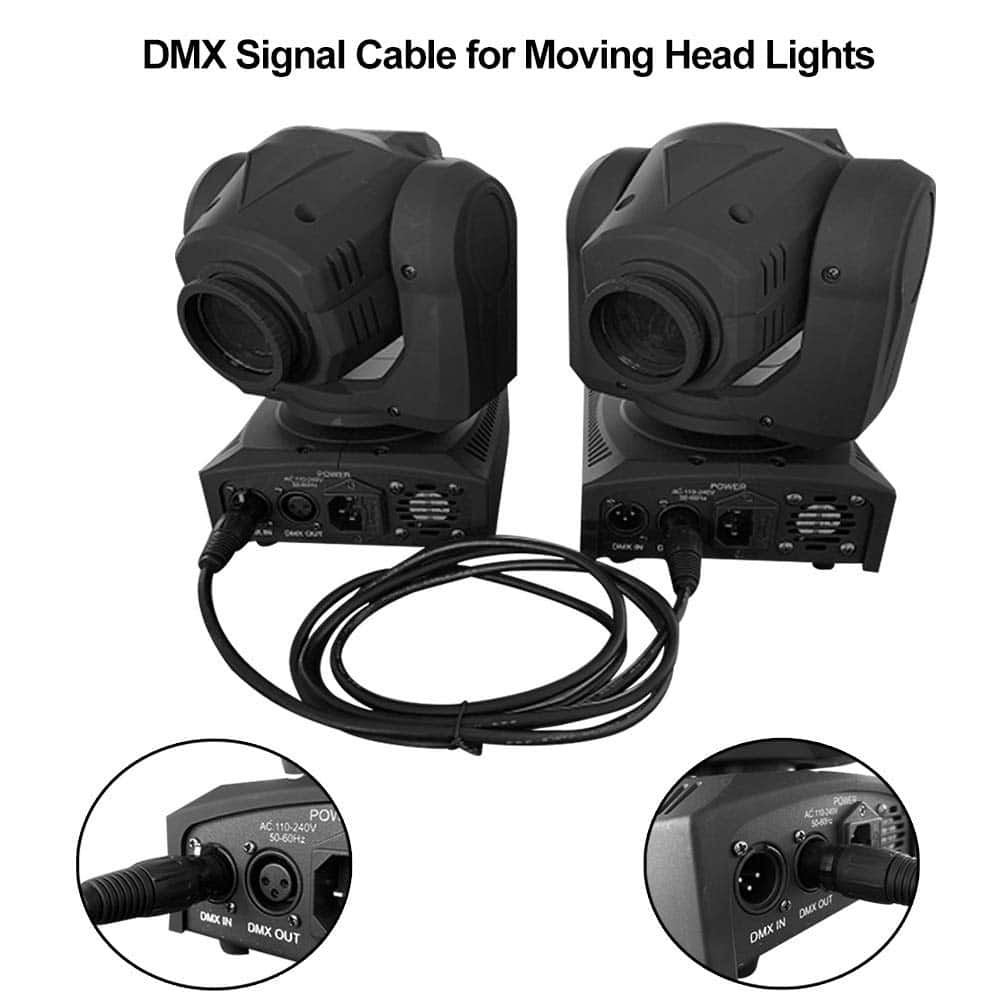 Cable DMX WorldLite de 3.2 pies, 10PCS 1 Metro Cables de - Imagen 7