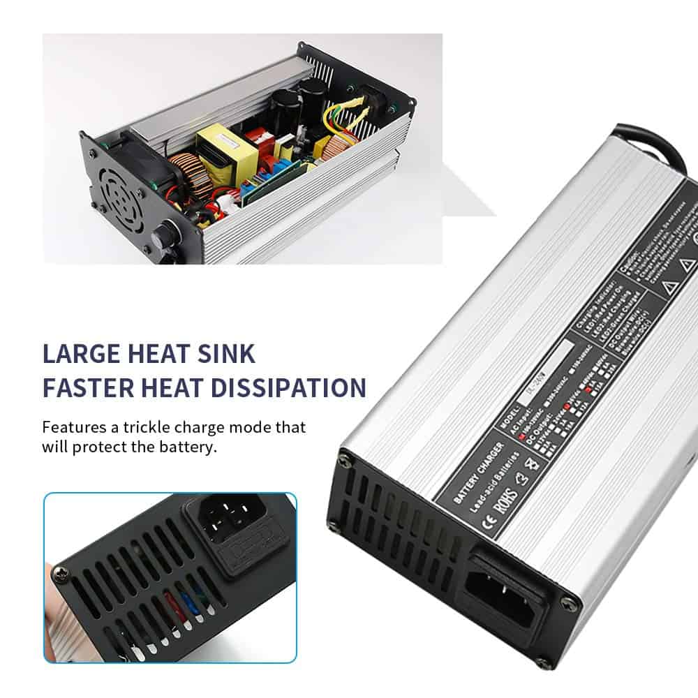 Cargador de batería con enchufe 36 -Negro - Imagen 7