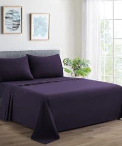 Juego de Sábanas de 4 Piezas de 600 Hilos Ultra Suave de