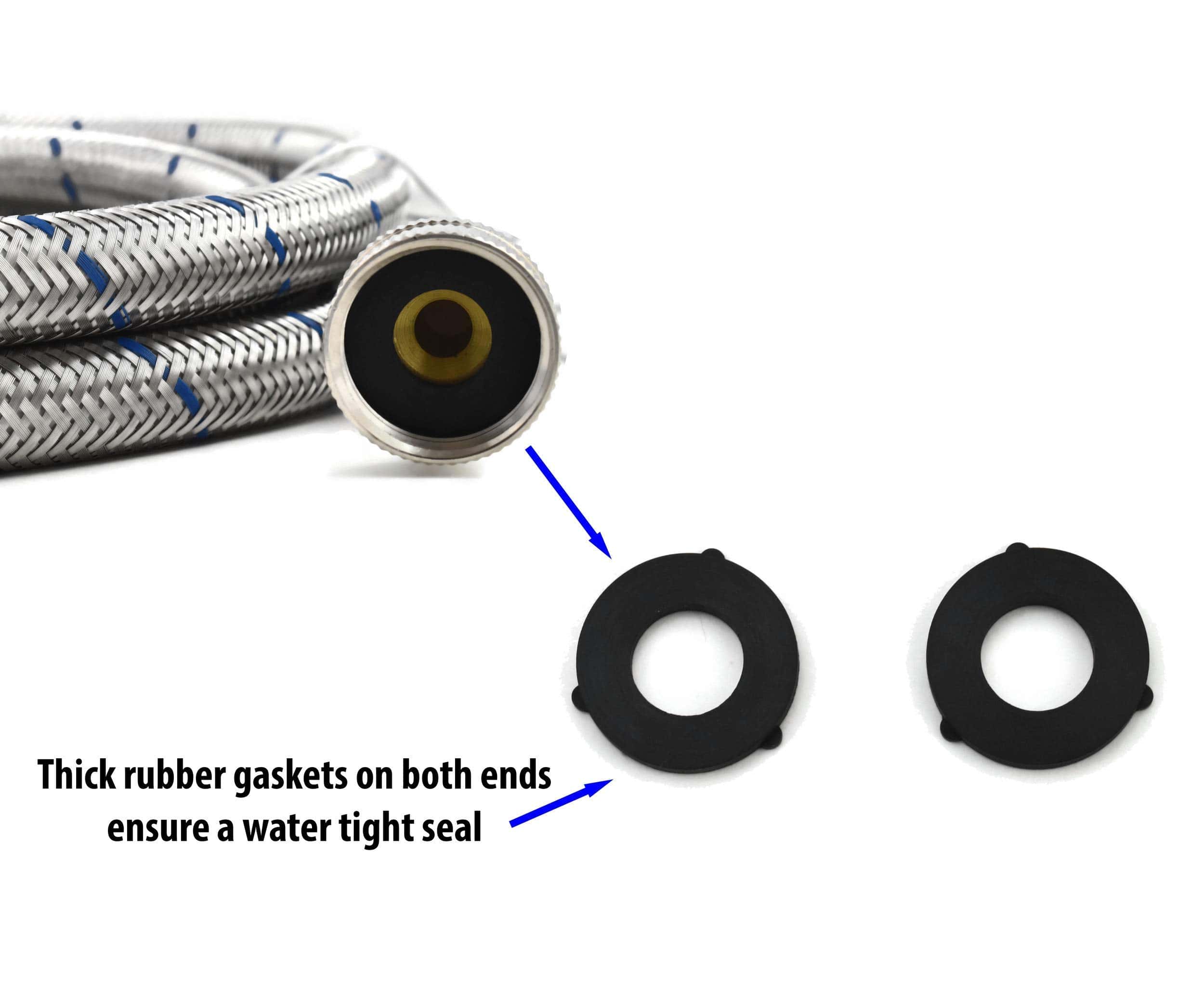 Juego de mangueras de acero inoxidable para lavadora - Imagen 5