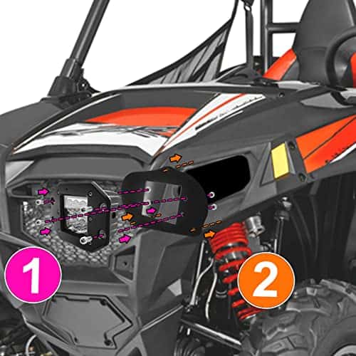 WeiSen 2x 24W Faros LED de Conducción Off-Road y Luz - Imagen 3