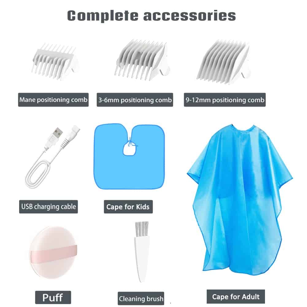 Cortadora de Cabello ENSSU para Niños con Aspiradora, - Imagen 8