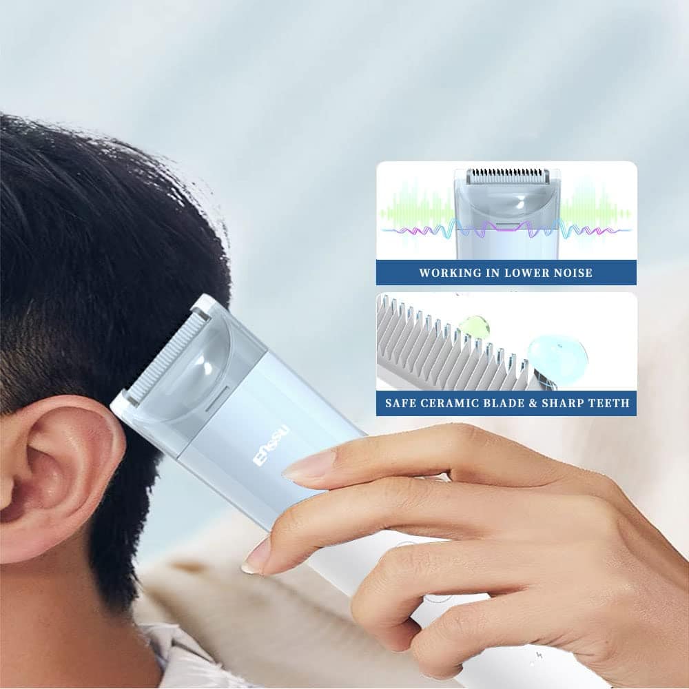 Cortadora de Cabello ENSSU para Niños con Aspiradora, - Imagen 9