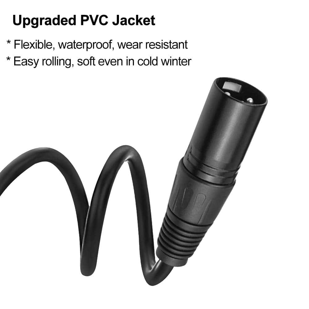 Cable DMX Eyeshot de 6.5ft / 2m, 10PCS 3 Pines Cables DMX, - Imagen 6