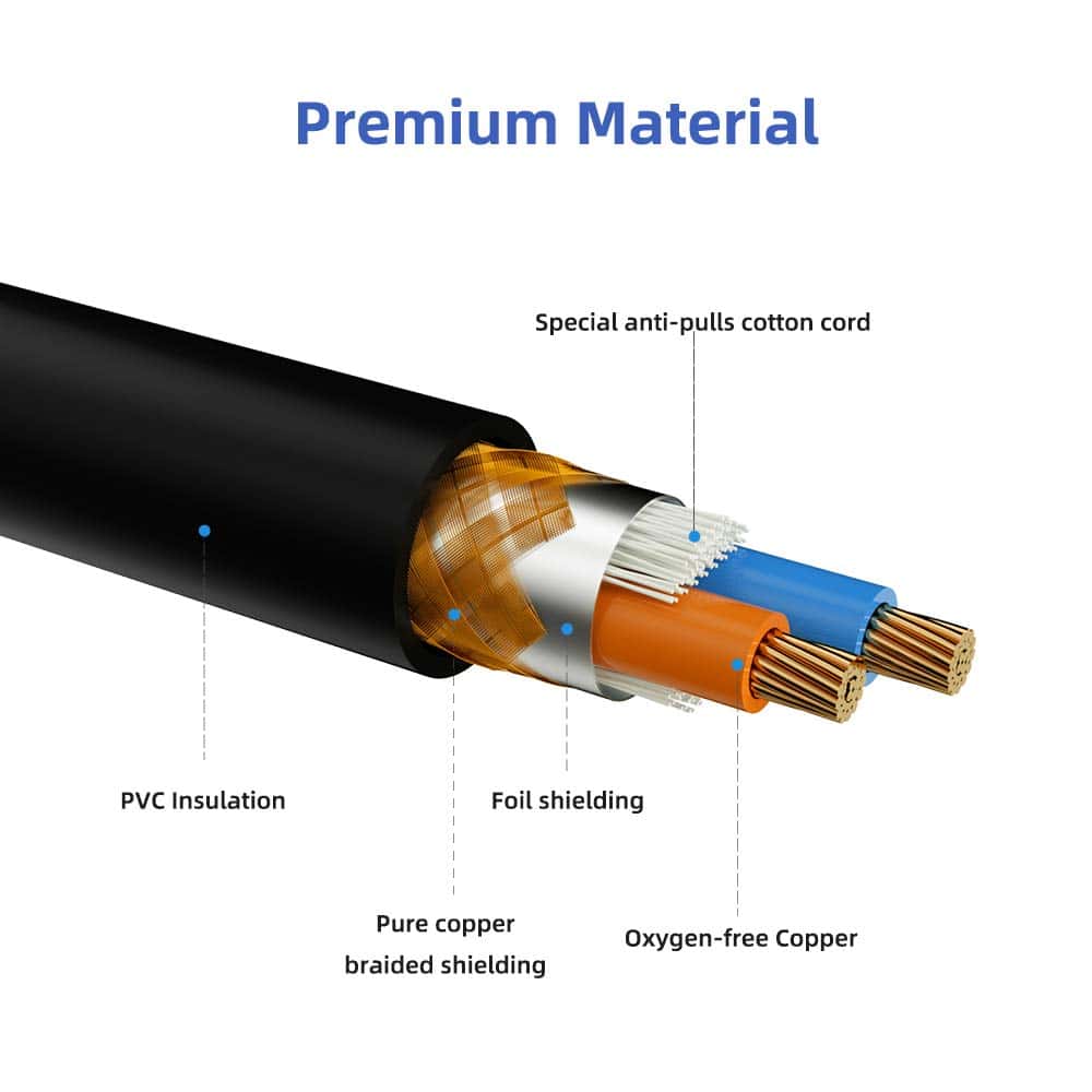 Cable DMX Eyeshot de 6.5ft / 2m, 10PCS 3 Pines Cables DMX, - Imagen 5