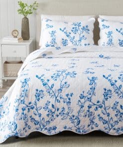Set de Edredón Floral Great Bay Home con Fundas para Cama