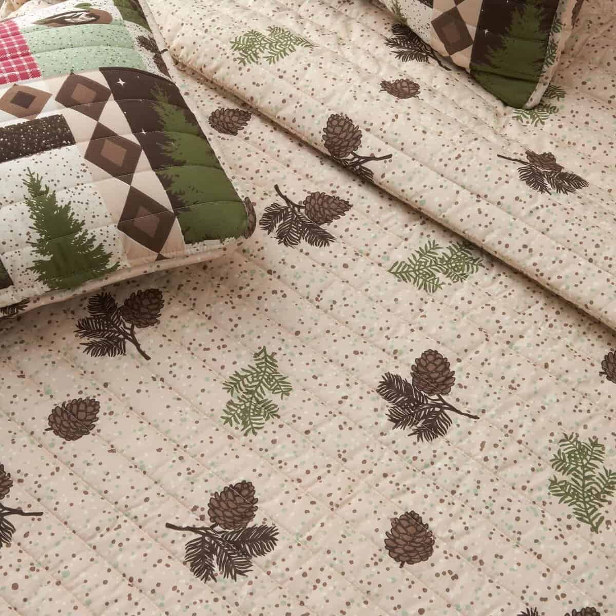 Conjunto de Colcha King Size Reversible de 3 Piezas Rustica - Imagen 4