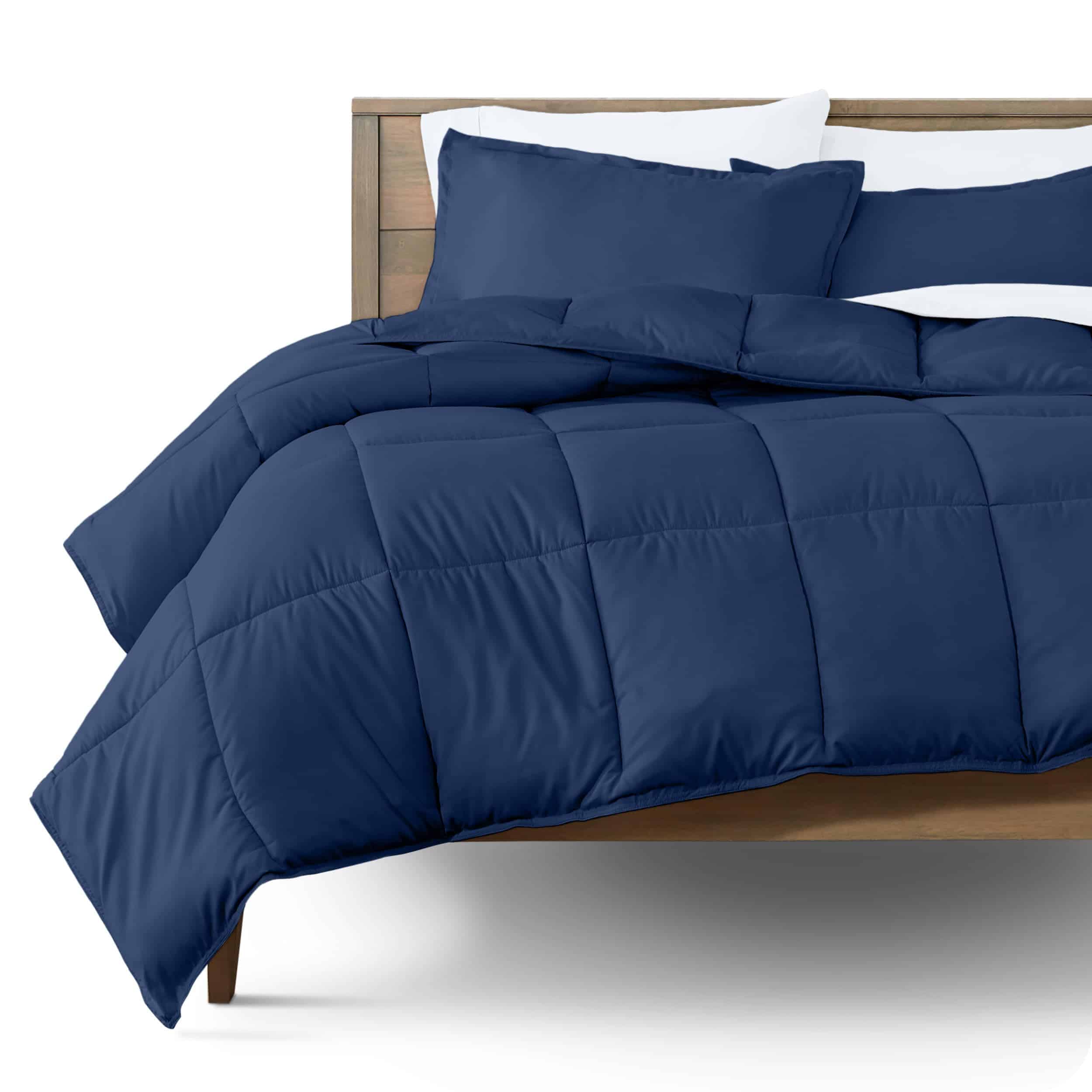 Juego de Edredón Bare Home - Tamaño King -Azul Oscuro