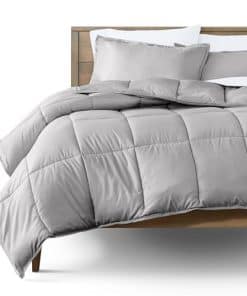 Juego de Edredón Bare Home - Tamaño King -Gris Claro