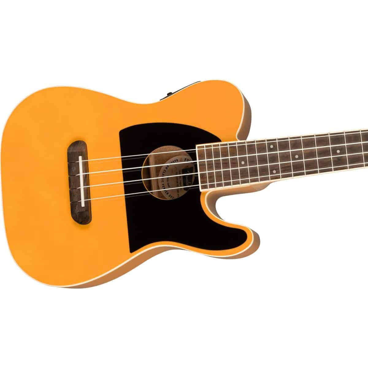 Ukelele Concert Fender Fullerton Tele, Butterscotch Blonde - Imagen 6