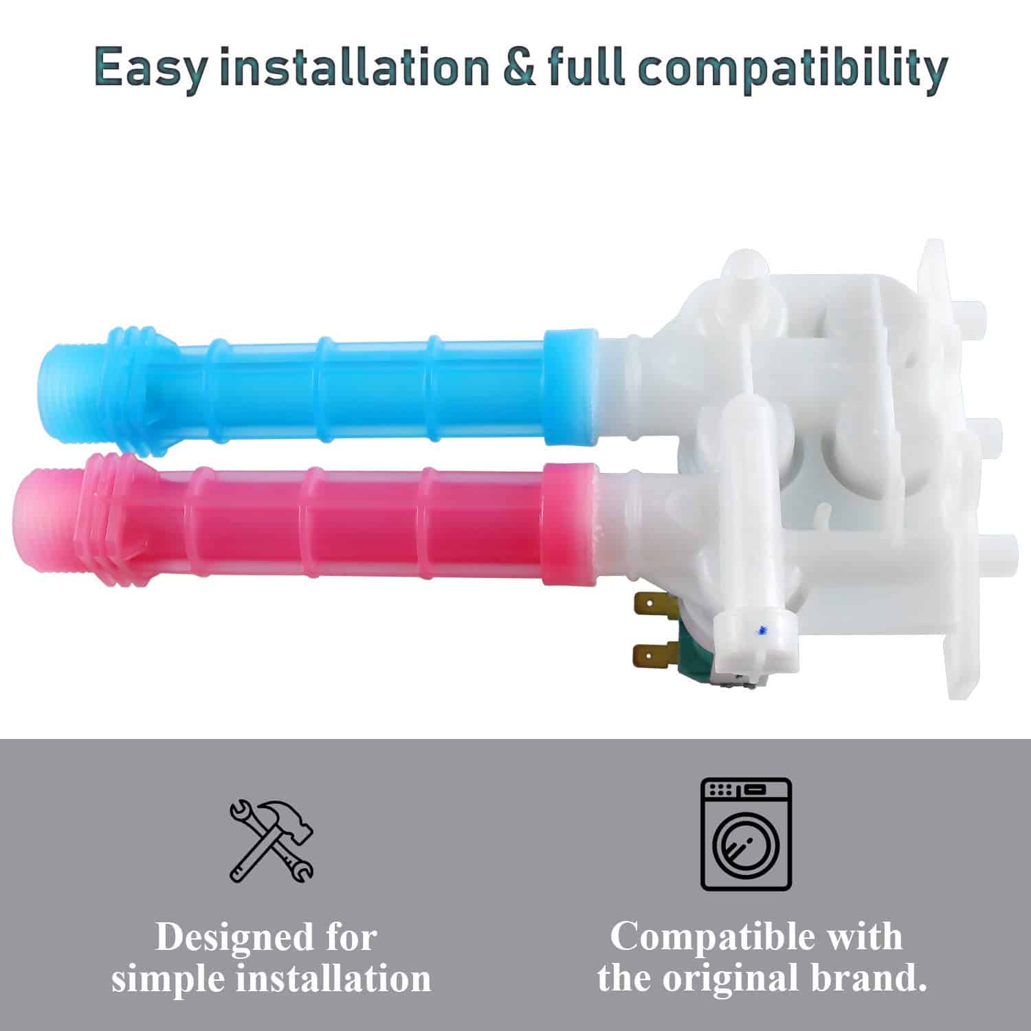 Válvula de Entrada de Agua para Lavadora OEM 134637810 por - Imagen 5