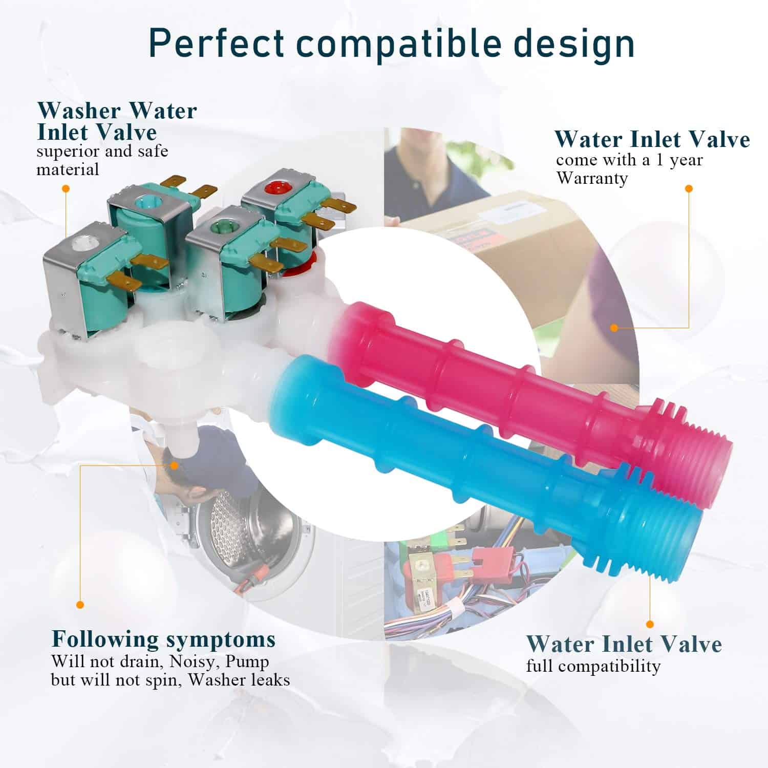 Válvula de Entrada de Agua para Lavadora OEM 134637810 por - Imagen 6