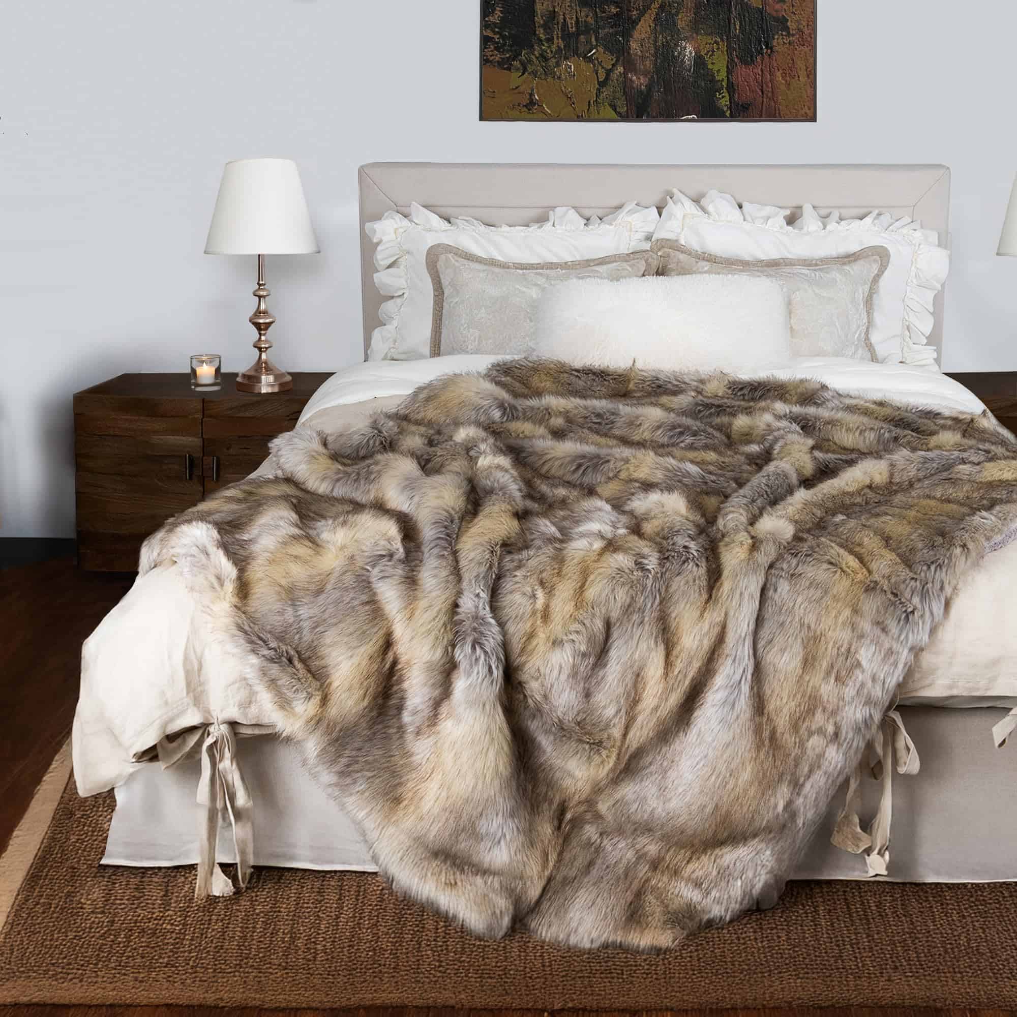 Manta de Lujo de Piel Sintética de Best Home Fashion - 58"