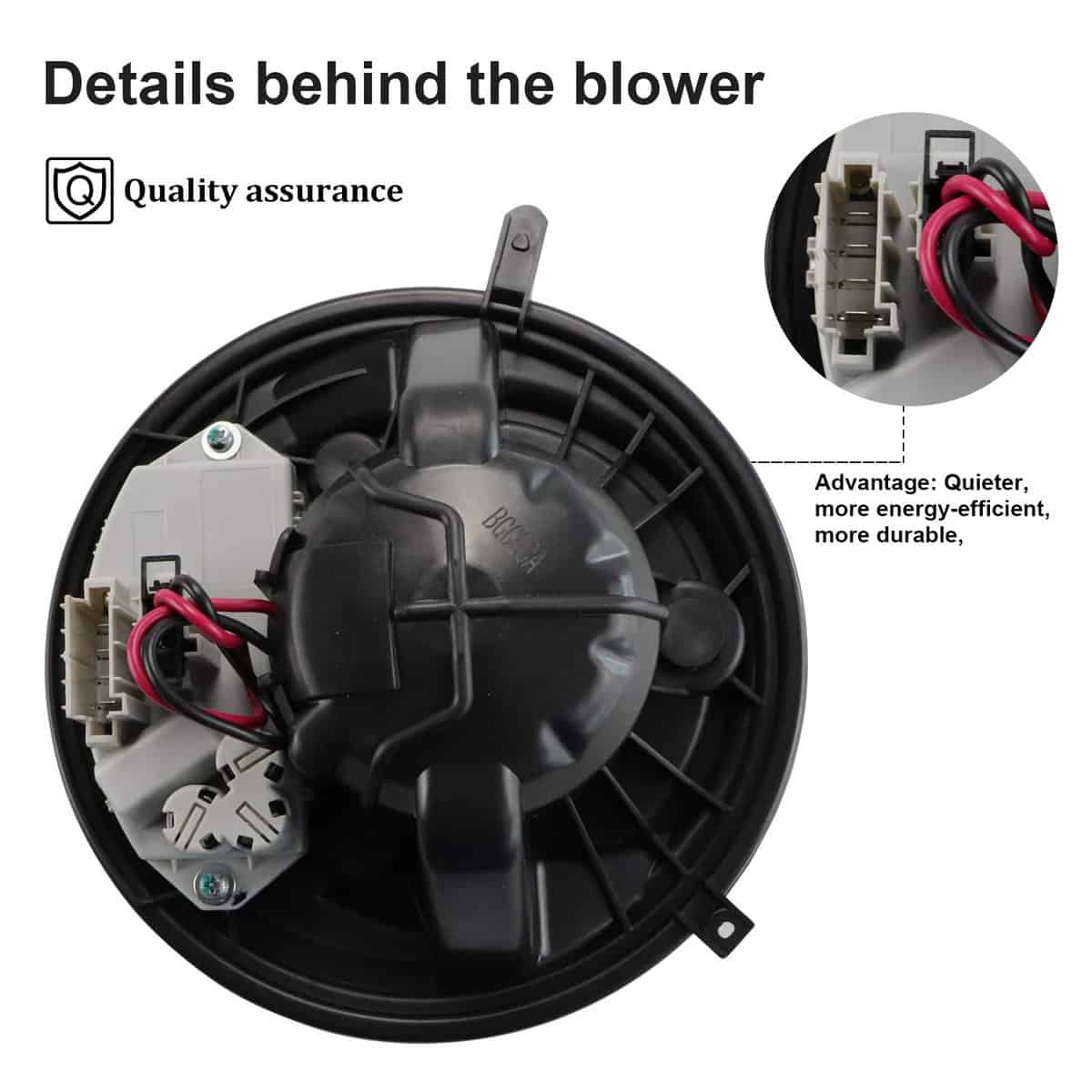 Motor del soplador de HVAC con regulador para 120I 128I - Imagen 5