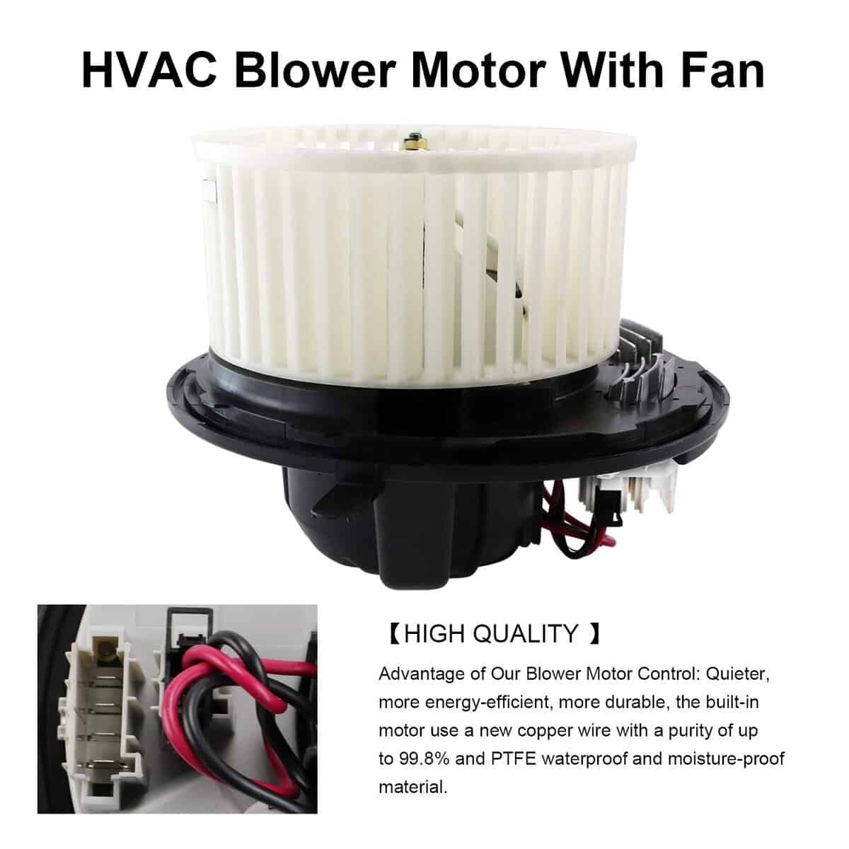 Motor del soplador de HVAC con regulador para 120I 128I - Imagen 3