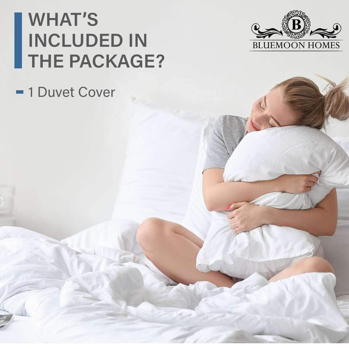 100% Funda de Edredón de Algodón Egipcio Tamaño Matrimonial - Imagen 5