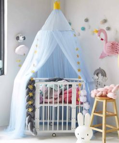 Jolitac Princess Bed Canopy for Girls Room Decor Round Lace