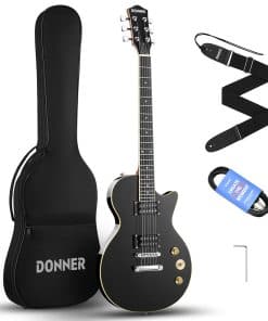Guitarra Eléctrica Donner LP Cuerpo Sólido, Tamaño Completo