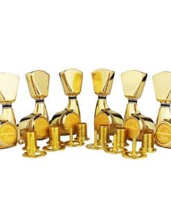 Guyker 6Pcs Clavijas Bloqueantes para Guitarra (3Izq +