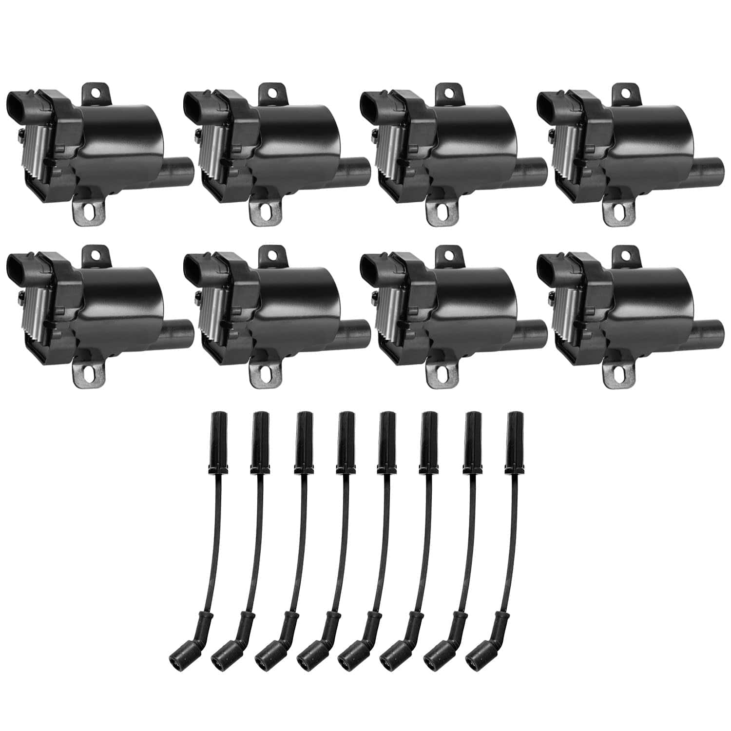 ENA Juego de 8 Bobinas de Encendido Redondas y Juego de