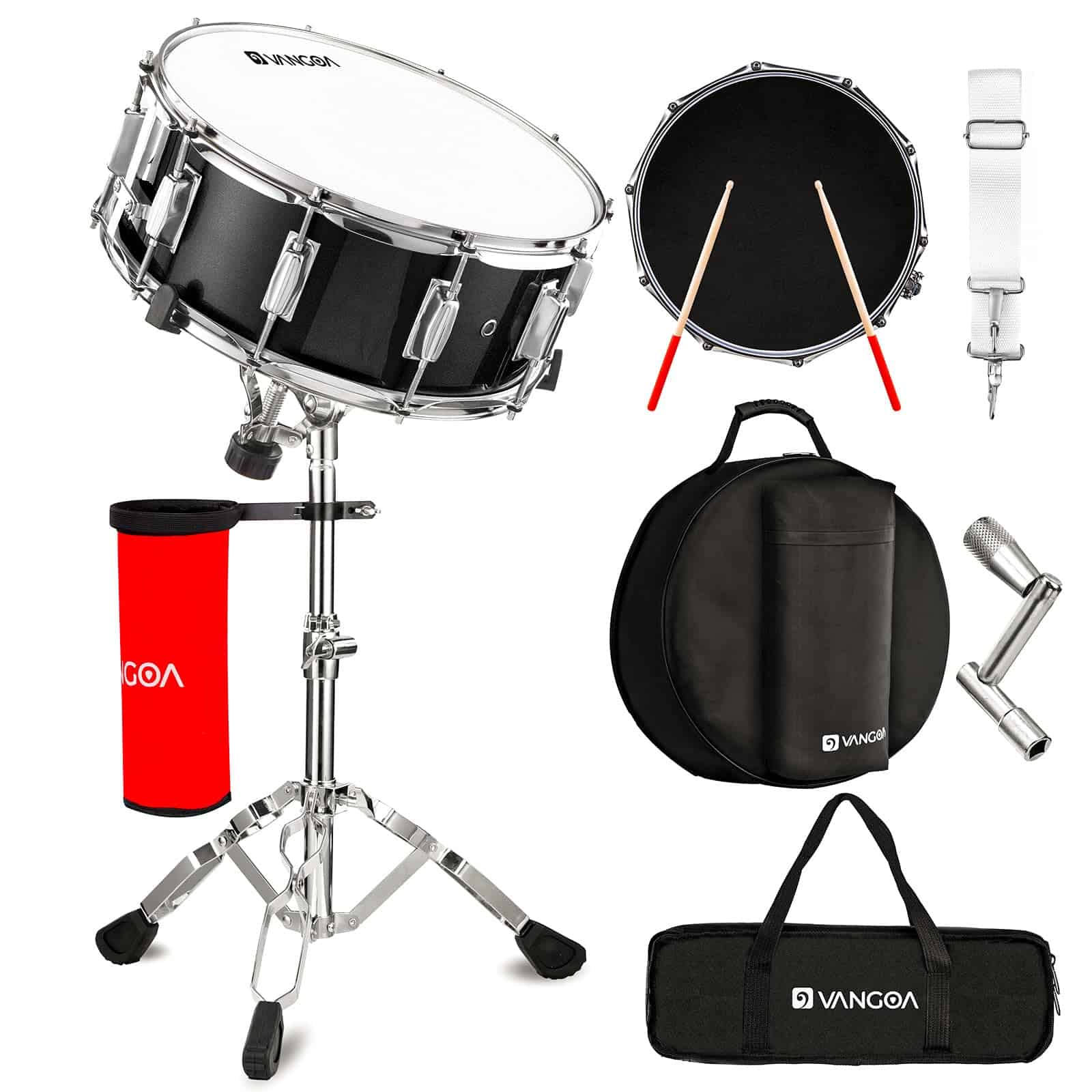 Set de Tambor Vangoa para Principiantes Estudiante Banda de - Imagen 9