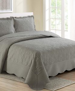 Set de Cubrecama Acolchado de Lujo de 3 Piezas Better Home