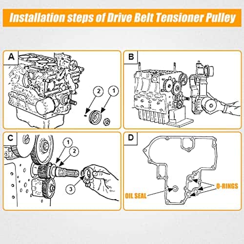 RANSOTO Reemplazar 6735884 6711698 Polea tensora de correa - Imagen 6