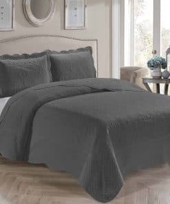 Juego de Cubierta de Cama Acolchada de Lujo Ultrasónica de