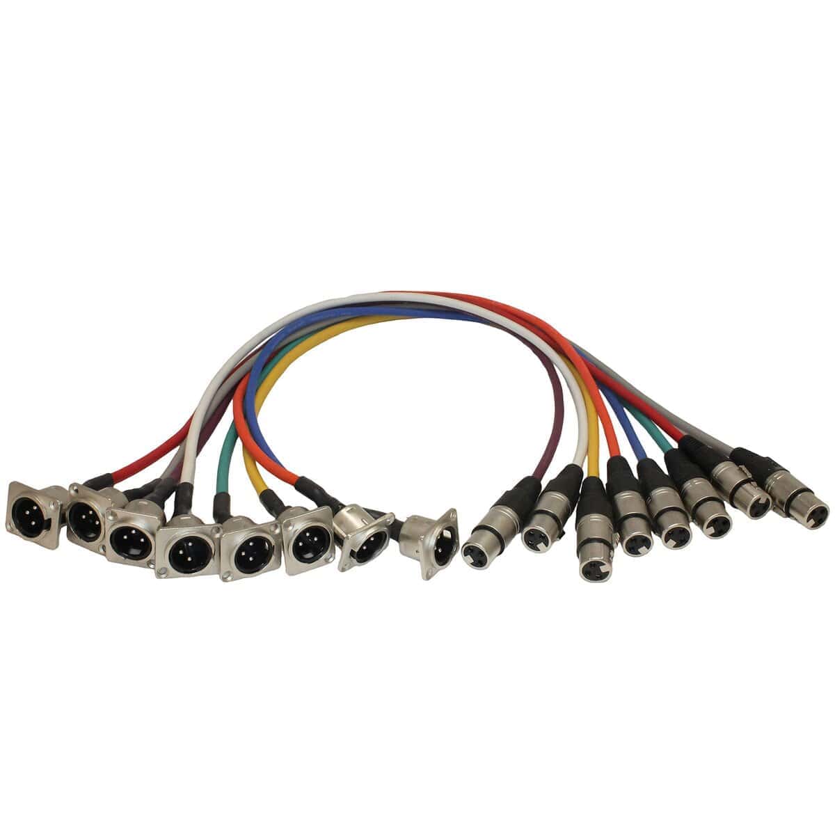 Conectores de reemplazo XLR macho para montaje en panel