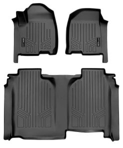 Juego de tapetes SMARTLINER para 2 filas color negro