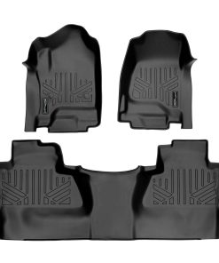 SMARTLINER Tapetes para Pisos 2 Filas Negro para Crew Cab