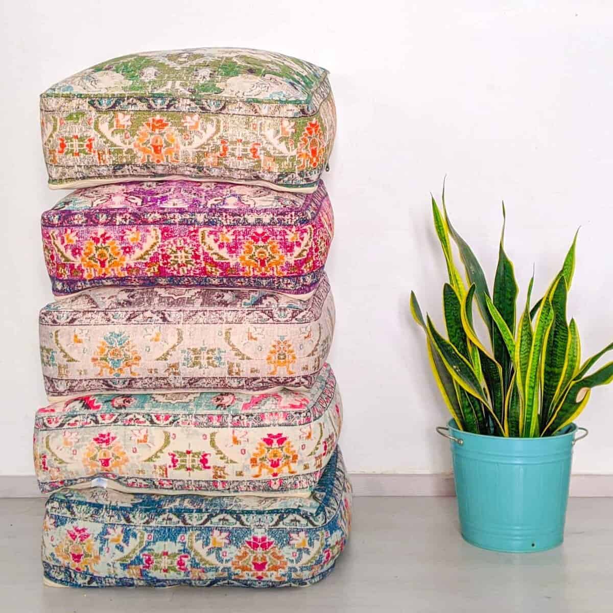 Funda grande de cojín cuadrado para el piso Meditatio? - Imagen 10