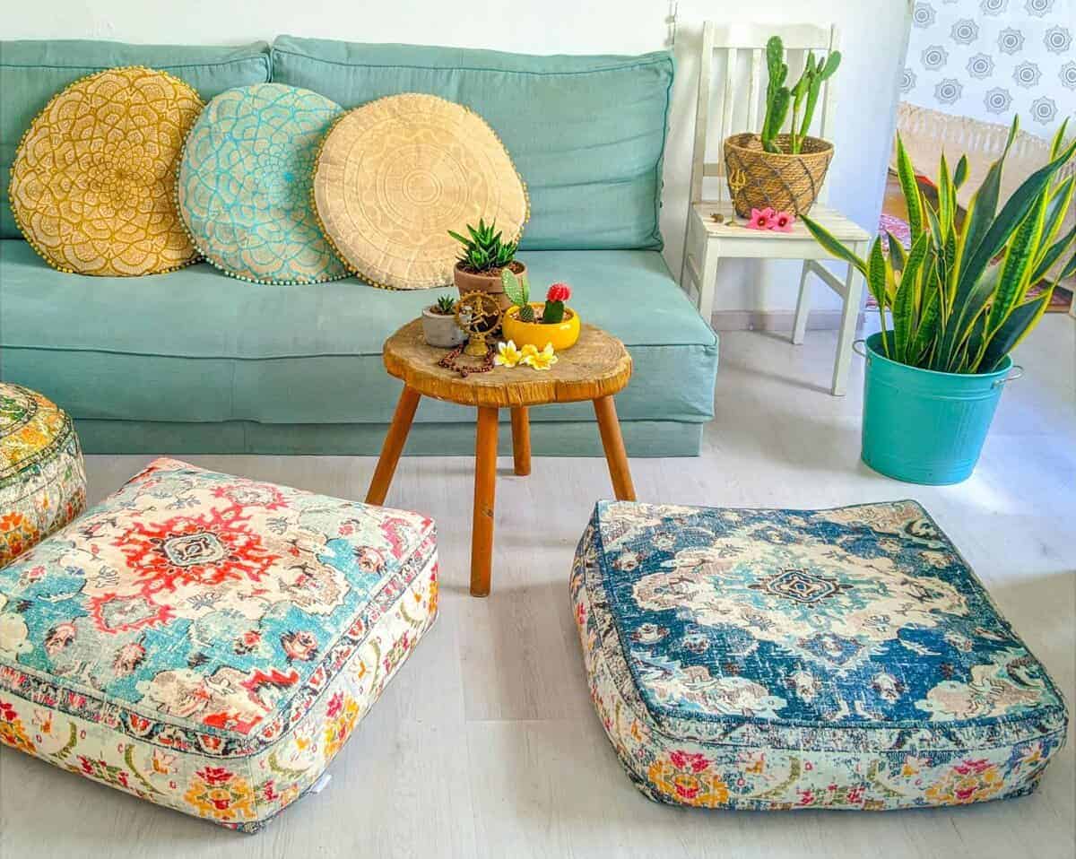 Funda grande de cojín cuadrado para el piso Meditatio? - Imagen 8