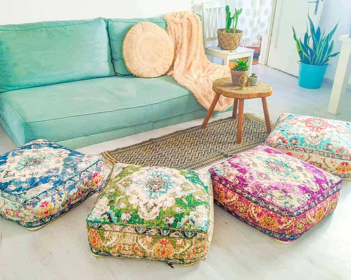 Funda grande de cojín cuadrado para el piso Meditatio? - Imagen 5