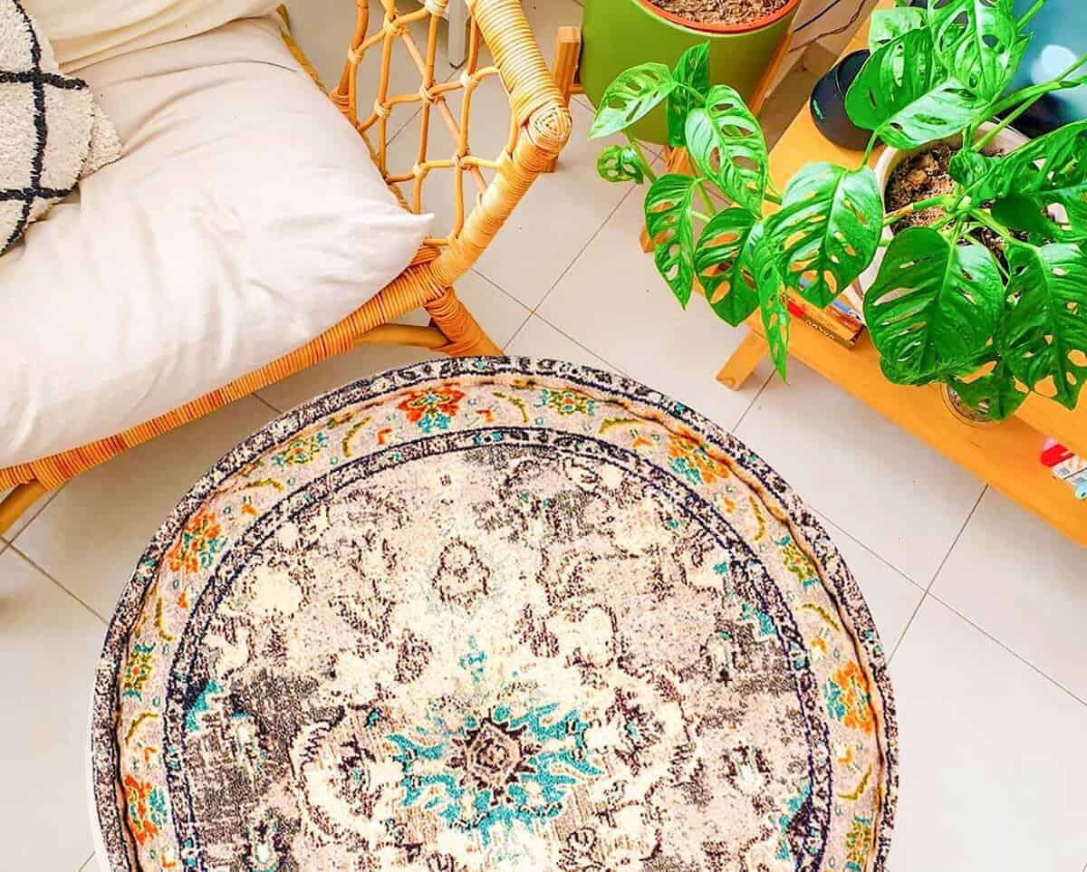 Funda de cojín para cojín de suelo bohemio Mandala Life ART - Imagen 5