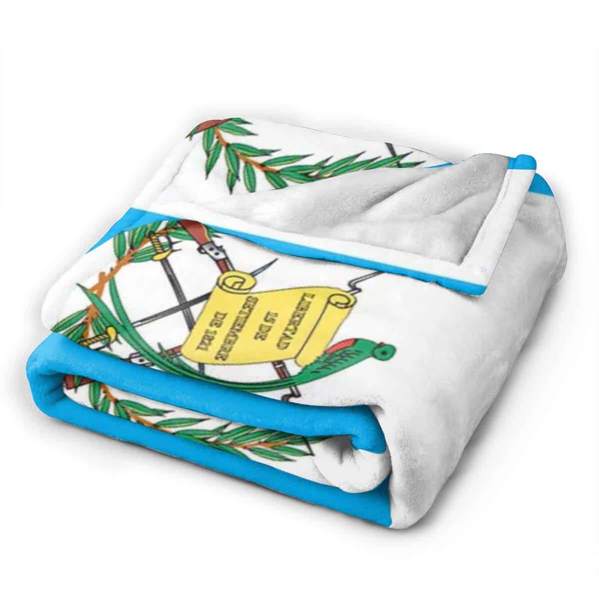 Manta de Franela con Diseño de Bandera de Guatemala - Suave - Imagen 3