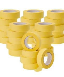 Lichamp 30-Pack Cinta de enmascarar amarilla para repintado