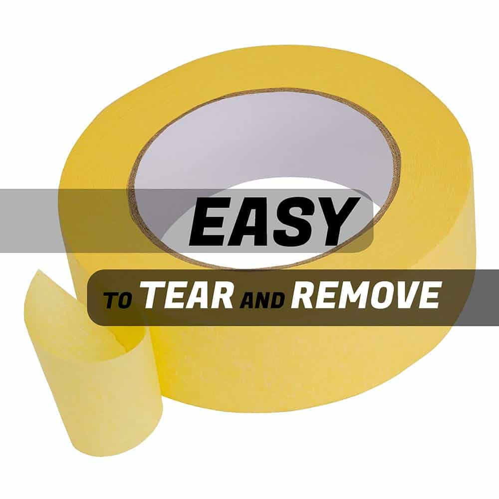 Lichamp 30-Pack Cinta de enmascarar amarilla para repintado - Imagen 4