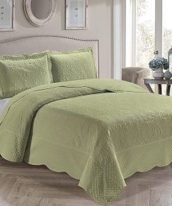 Juego de Cobertor de Cama de 3 Piezas de Lujo Ultrasónico