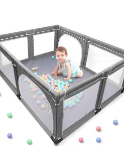 Corralito para bebé YOBEST, Parque infantil con puertas,