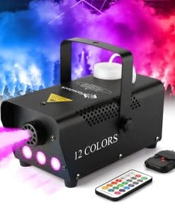 Máquina de Humo con Luces - Luces LED de 3 Etapas con 12