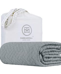 Cobertor de Algodón de Lujo Threadmill para Cama King Size