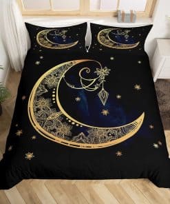 Juego de funda nórdica bohemia tamaño queen Feelyou Juego