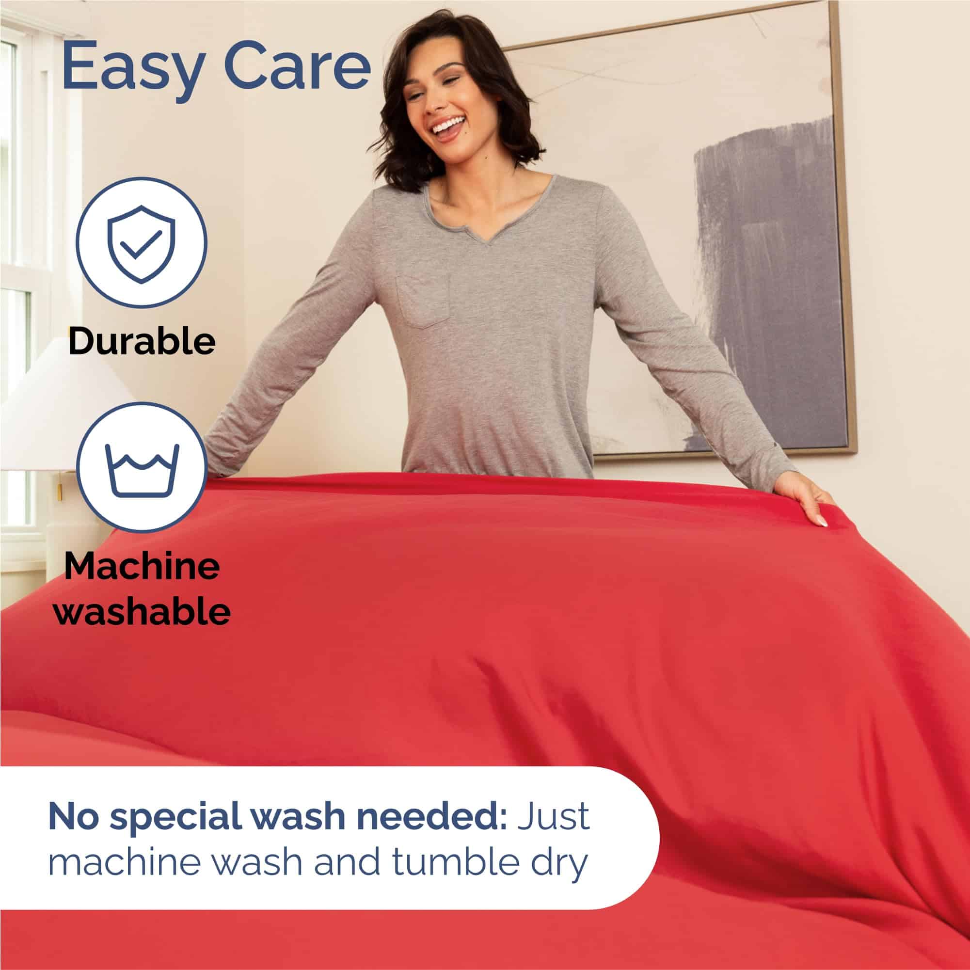 Juego de Sabanas Split King de 7 Piezas - Cómodas, - Imagen 8