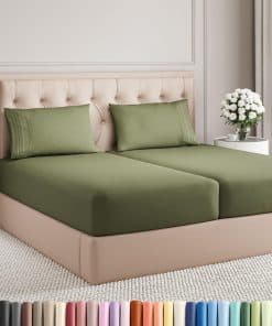 Juego de sábanas tamaño Split King 5 piezas - Suave,