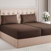 Juego de Sábanas Split King Size de 5 -Marrón