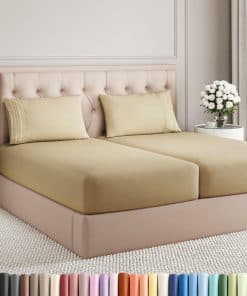 Juego de sábanas King Split de 5 piezas - Sábanas cómodas,