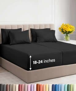 Juego de sábanas extraprofundas Split King - 7 piezas de