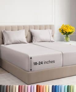 Juegos de Sábanas Split King Extra Profundas - Juego de