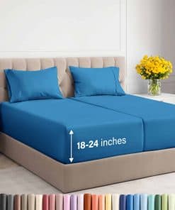 Juego de Sábanas Divididas Extra Profundas para Cama King -